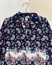 Load image into Gallery viewer, 1970s Paisley Print Blouse
