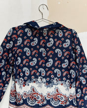 Load image into Gallery viewer, 1970s Paisley Print Blouse
