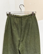 Load image into Gallery viewer, 1960s High Rise Side Zip Trousers 26x26
