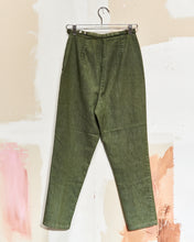 Load image into Gallery viewer, 1960s High Rise Side Zip Trousers 26x26
