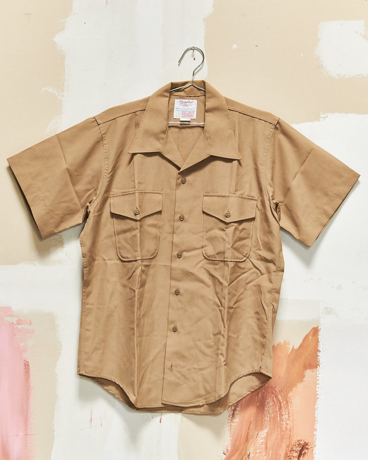 1960s Deadstock Creighton USMC Short-Sleeve Uniform Shirt