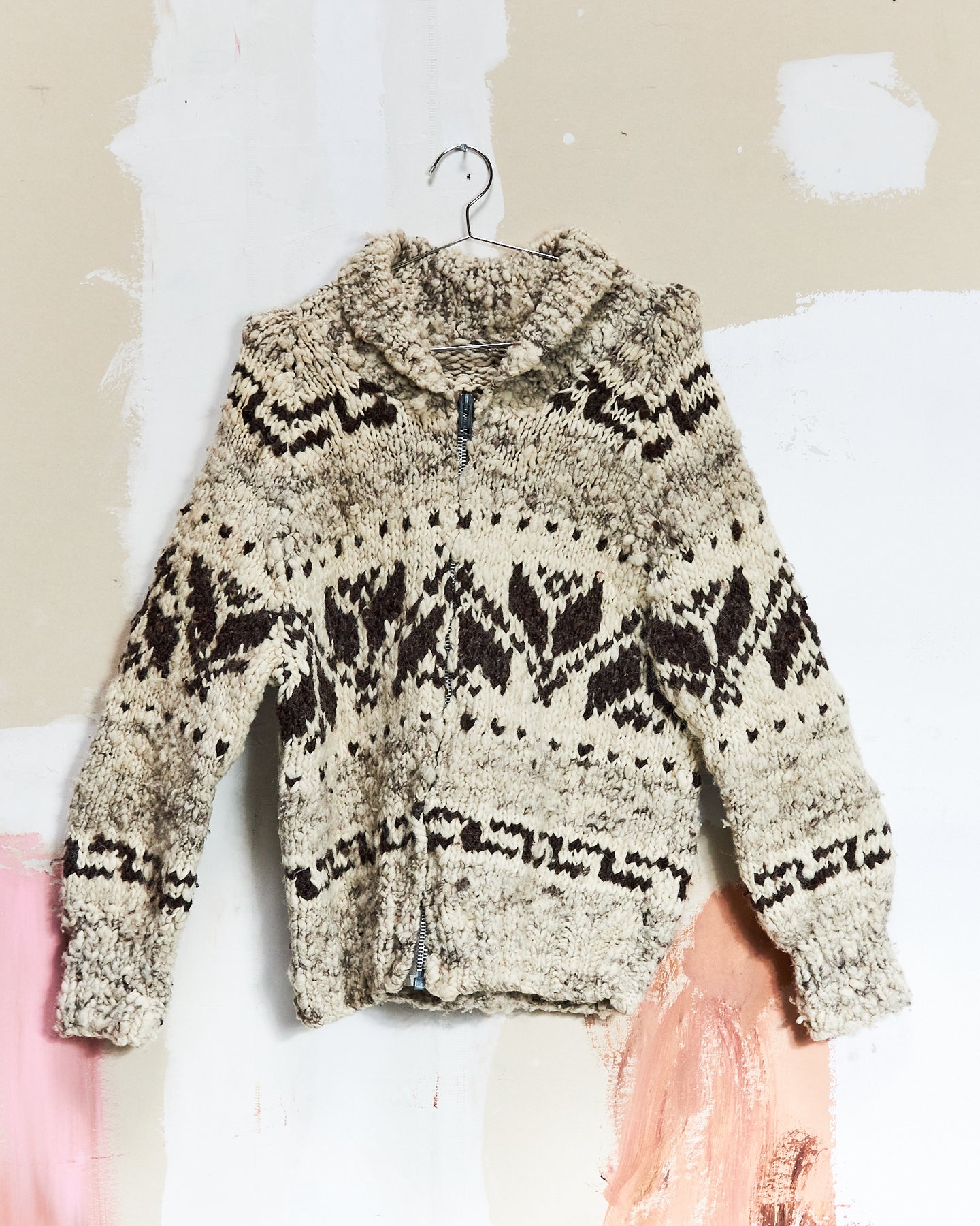 1960s Patterned Curling Sweater