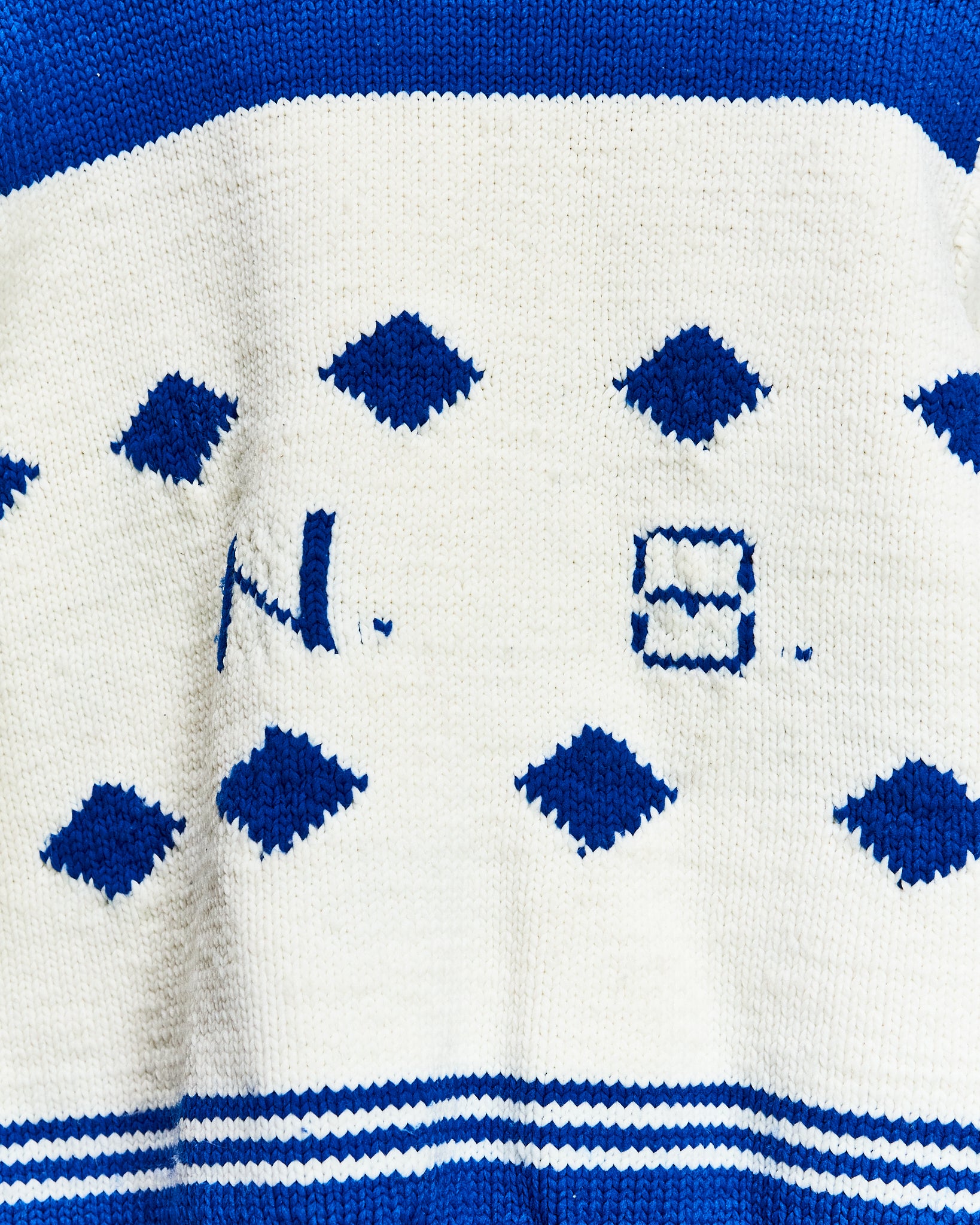 1960s Argos Football Curling Sweater