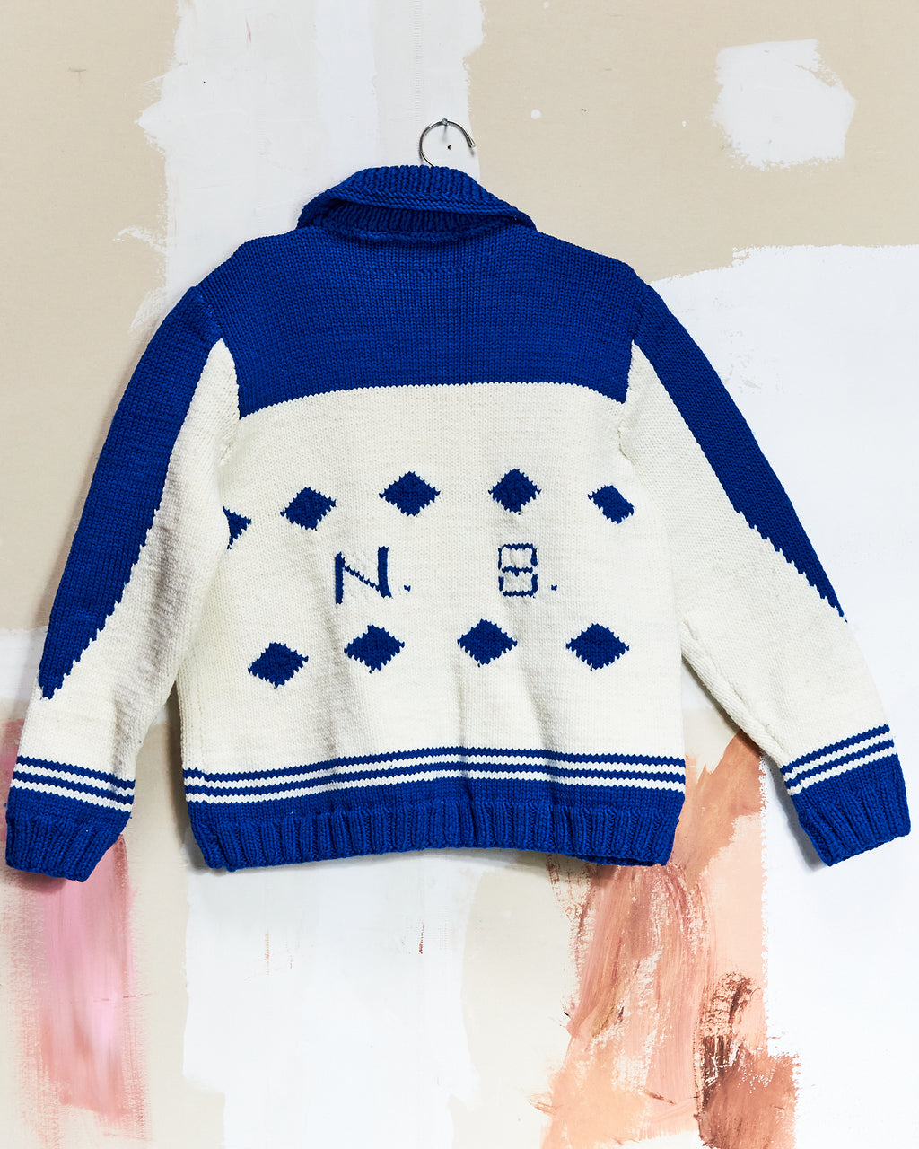 1960s Argos Football Curling Sweater