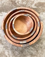 Load image into Gallery viewer, Wood + Bone Salad Bowls
