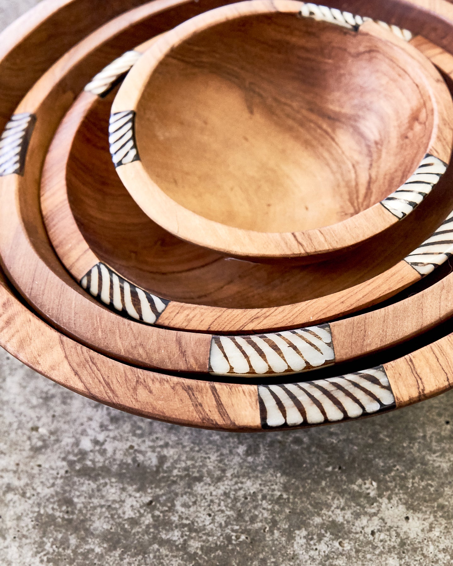 Wood + Bone Salad Bowls