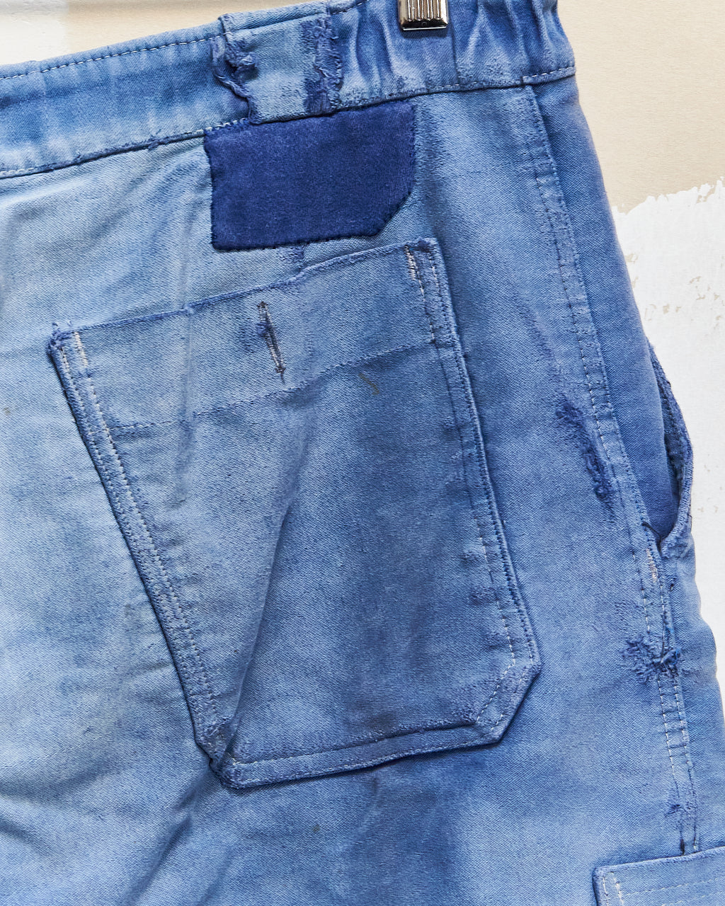 1940s/50s Double Patch French Moleskin Trousers 34x26.5