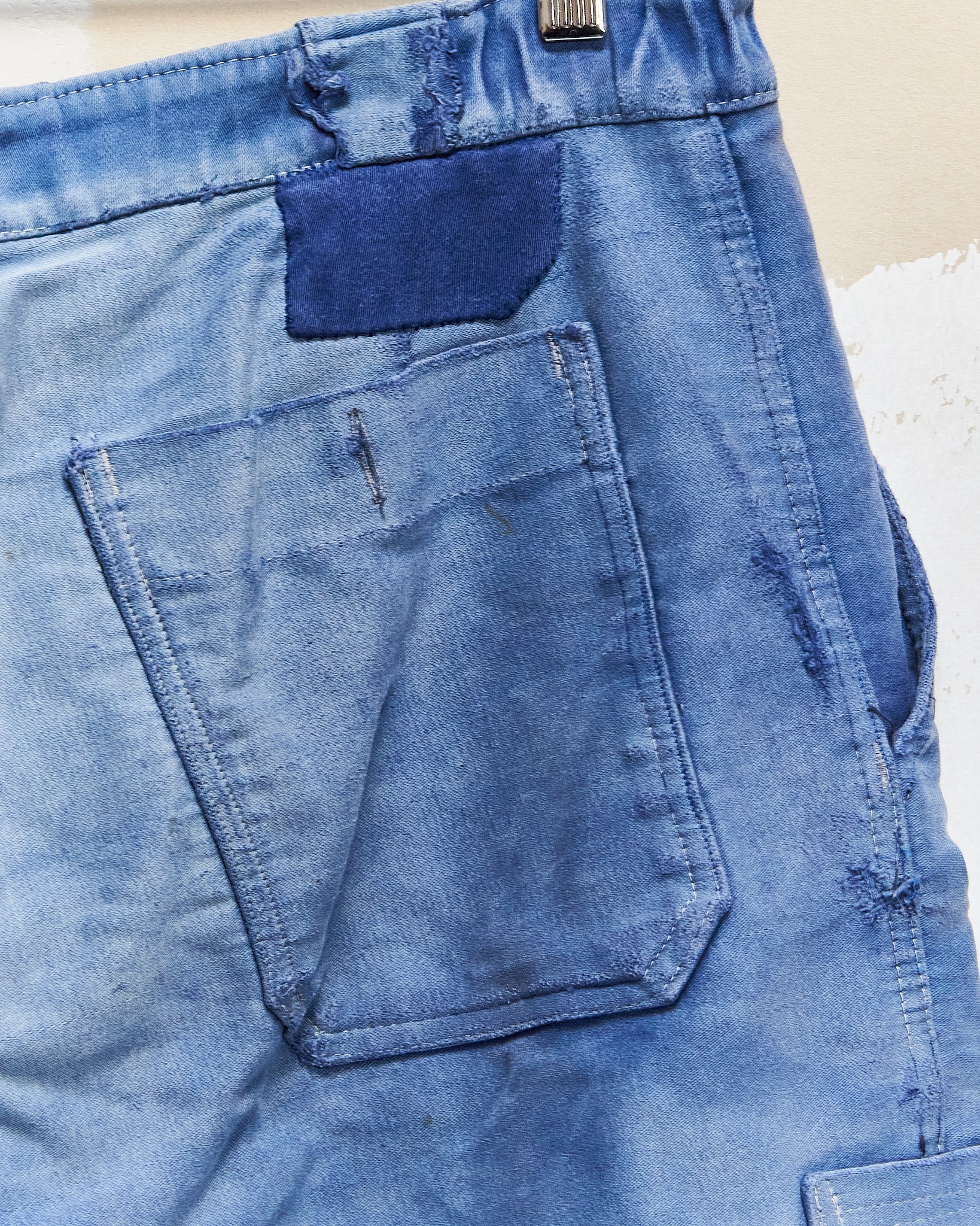 1940s/50s Double Patch French Moleskin Trousers 34x26.5