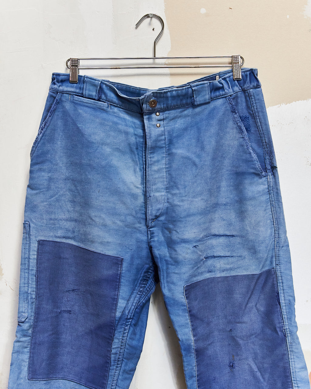 1940s/50s Double Patch French Moleskin Trousers 34x26.5