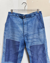 Load image into Gallery viewer, 1940s/50s Double Patch French Moleskin Trousers 34x26.5
