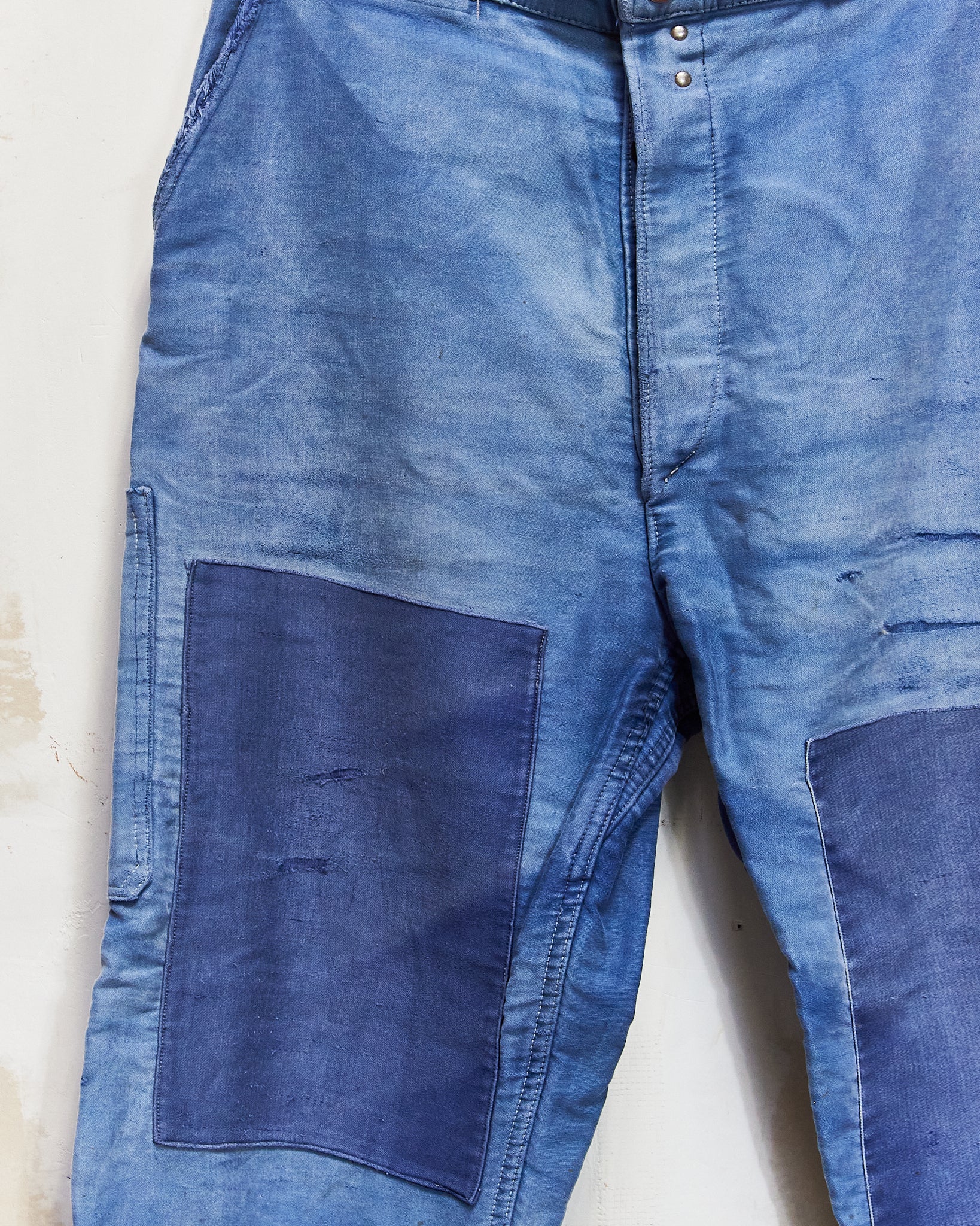 1940s/50s Double Patch French Moleskin Trousers 34x26.5