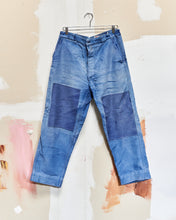 Load image into Gallery viewer, 1940s/50s Double Patch French Moleskin Trousers 34x26.5
