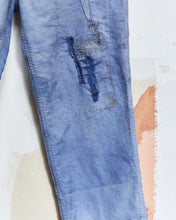 Load image into Gallery viewer, 1950s Double Stitch Knee French Moleskin Trousers 32x27
