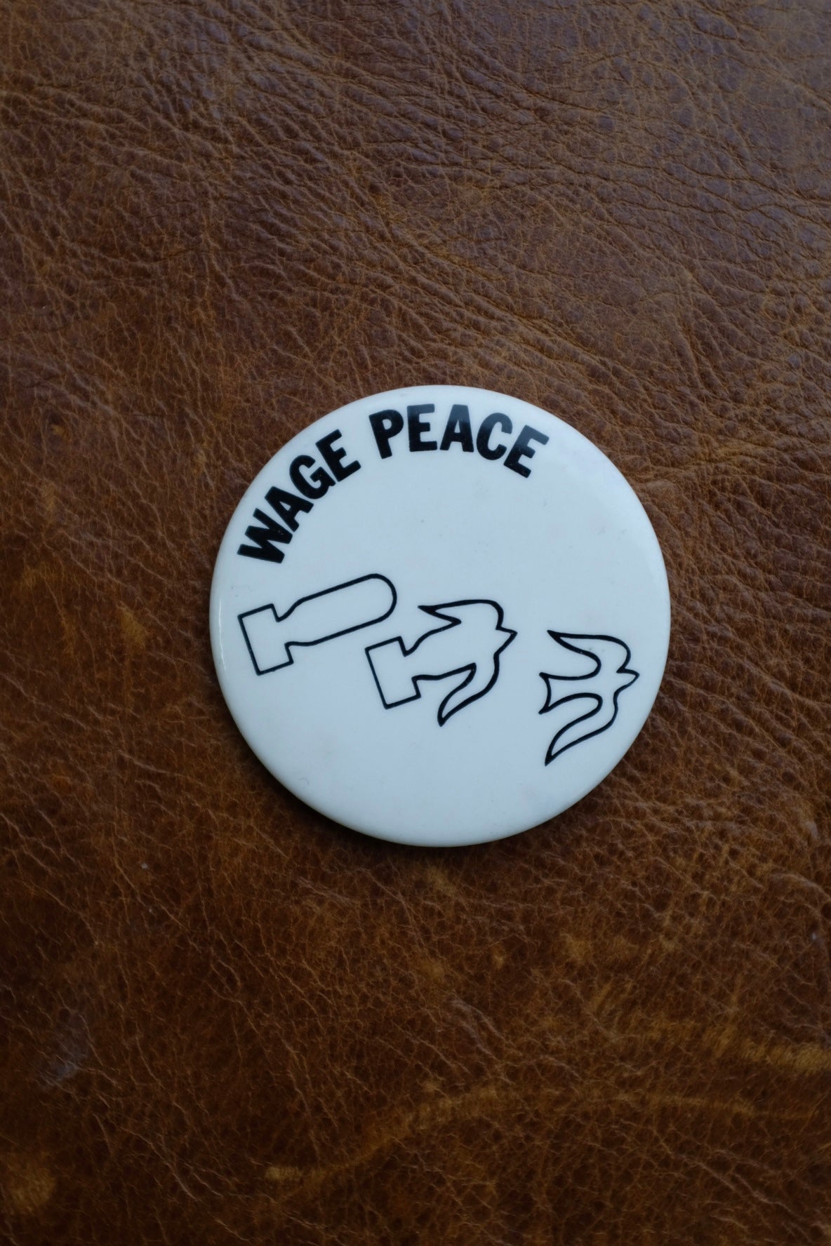 Wage Peace Pinback Button