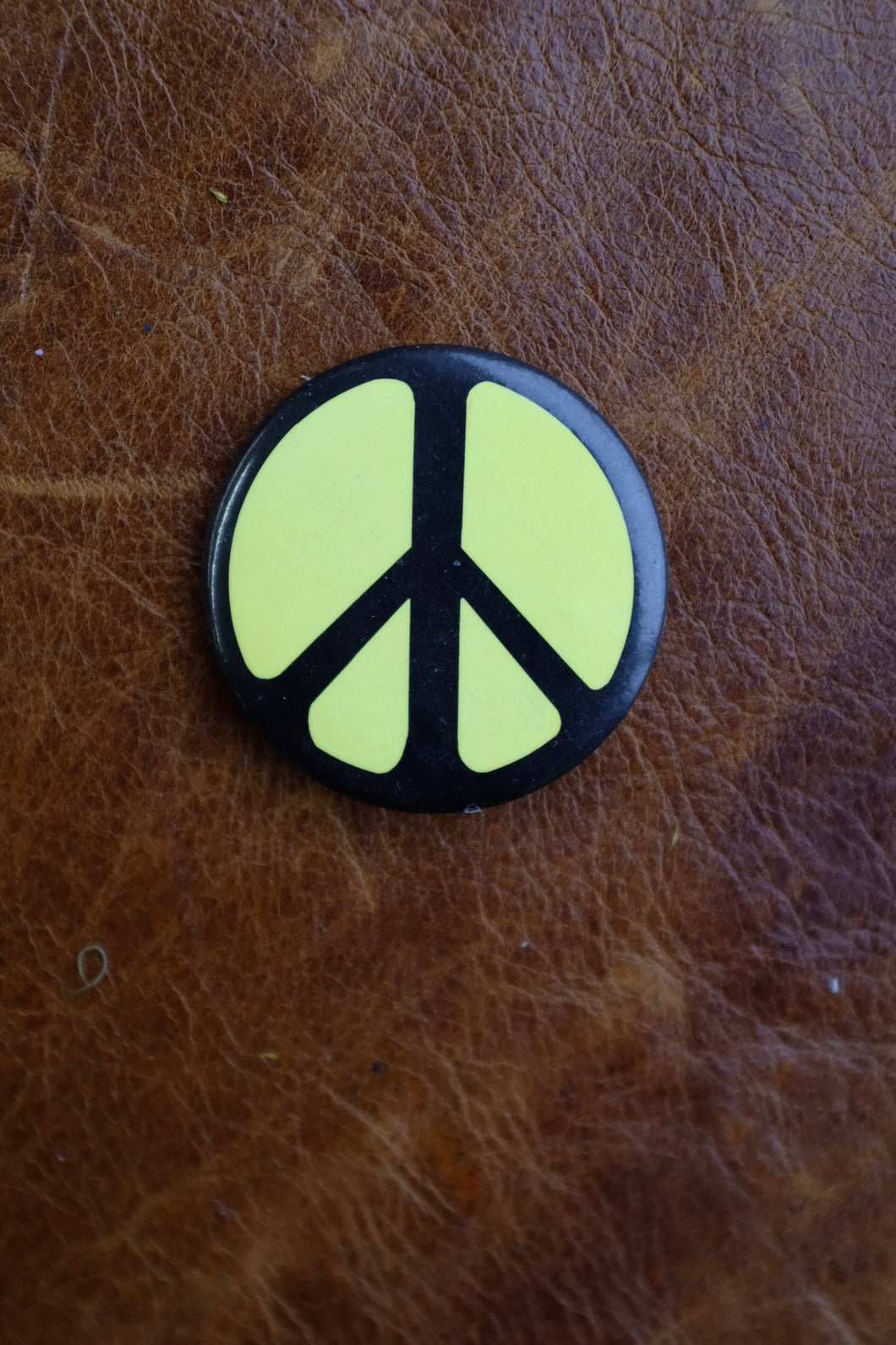 Neon Peace Pinback Button