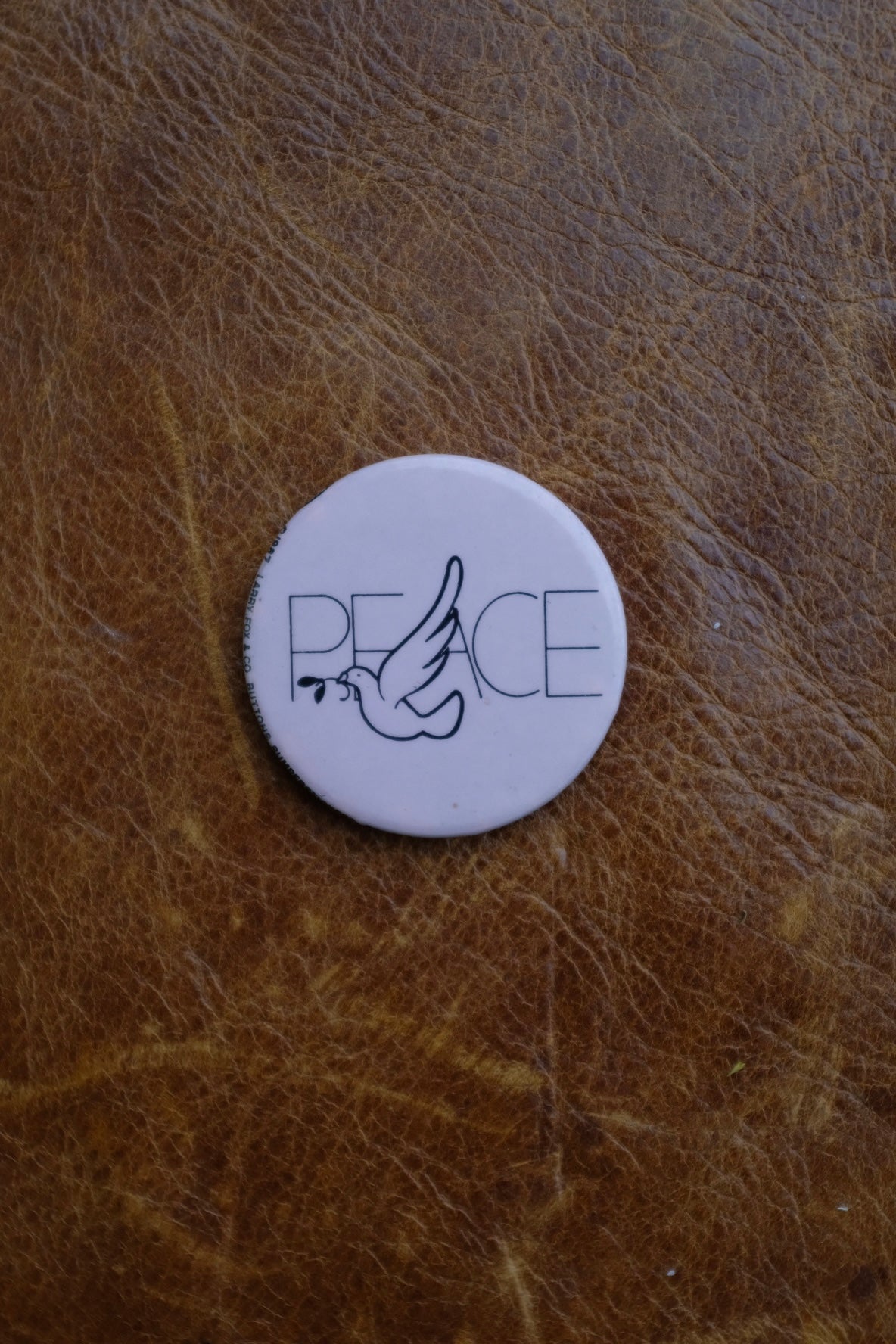 Purple Peace Pinback Button