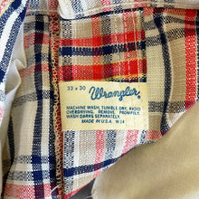 Load image into Gallery viewer, 1960s Wrangler Plaid Flare Trousers
