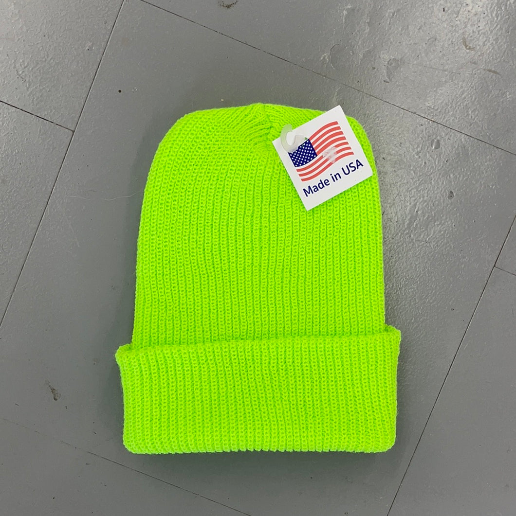 Military Watch Cap - Lime
