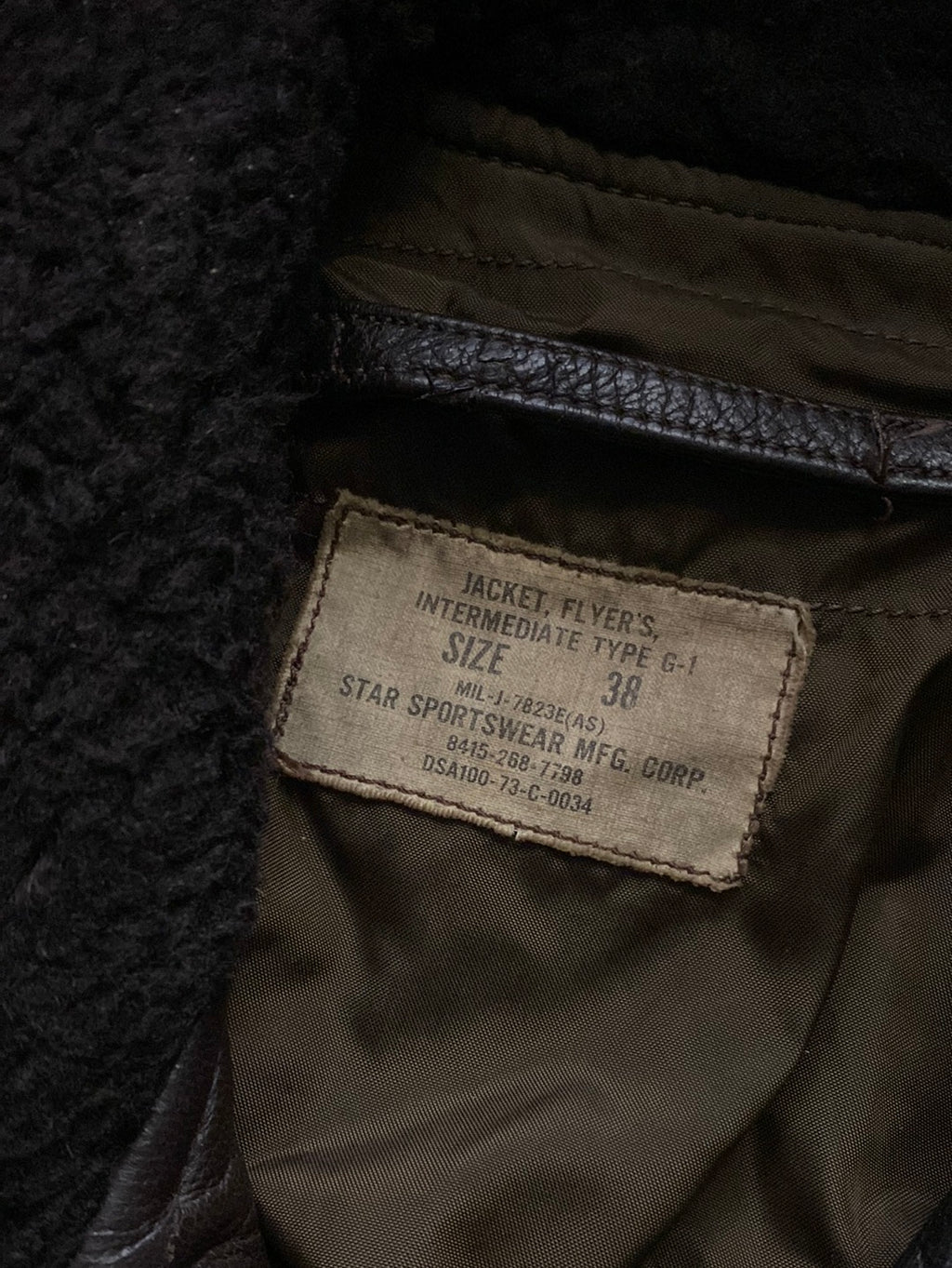 1973 USN G-1 Flight Jacket