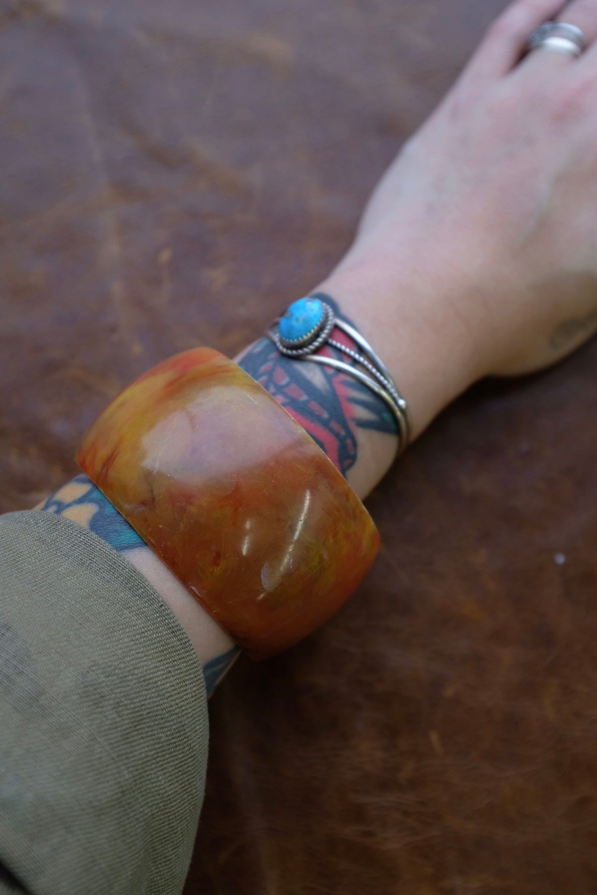 Thick Swirled Bangle