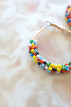 Load image into Gallery viewer, Wire Wrapped Colourful Hoops
