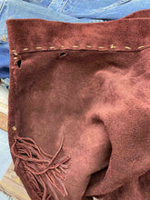 Load image into Gallery viewer, 1970s Deerskin Suede Fringe Pants
